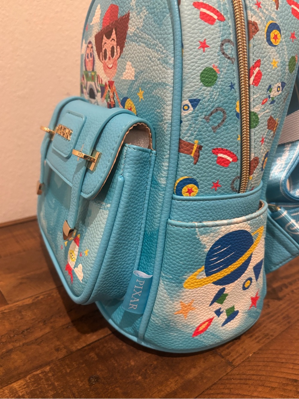 Wonda Pop x Toy Story Light Blue Kids Mini Backpack - Picture 7 of 11